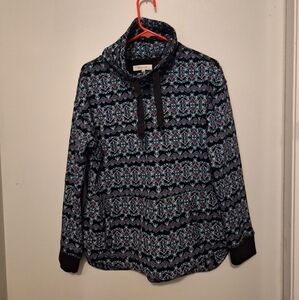 Coco & tashi high-neck geometric pattern sweatshirt